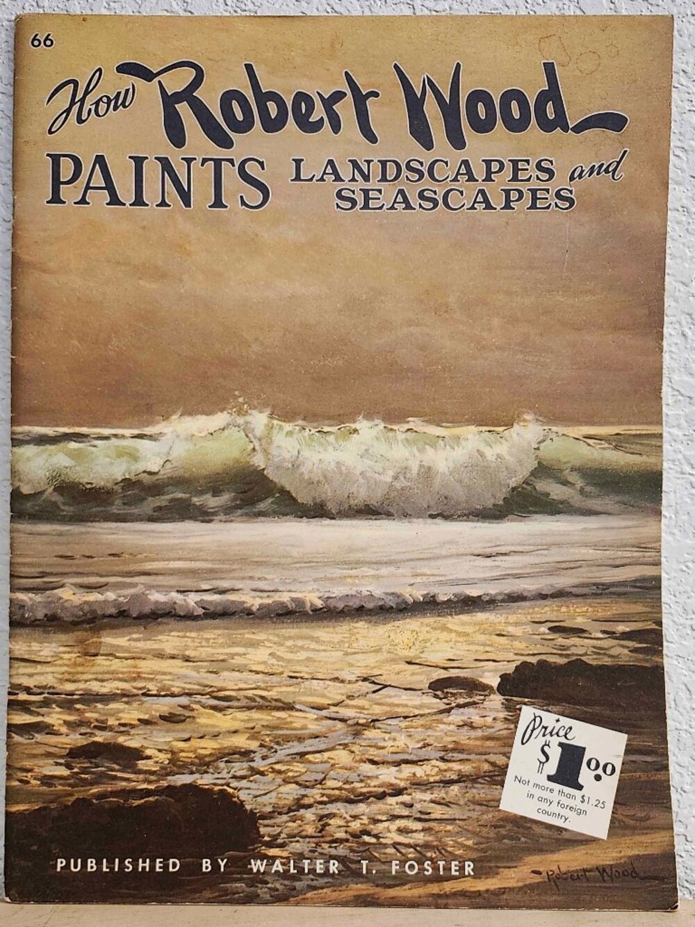 Vintage 1960's How Robert Wood Paints Landscapes and Seascapes - Walter Foster